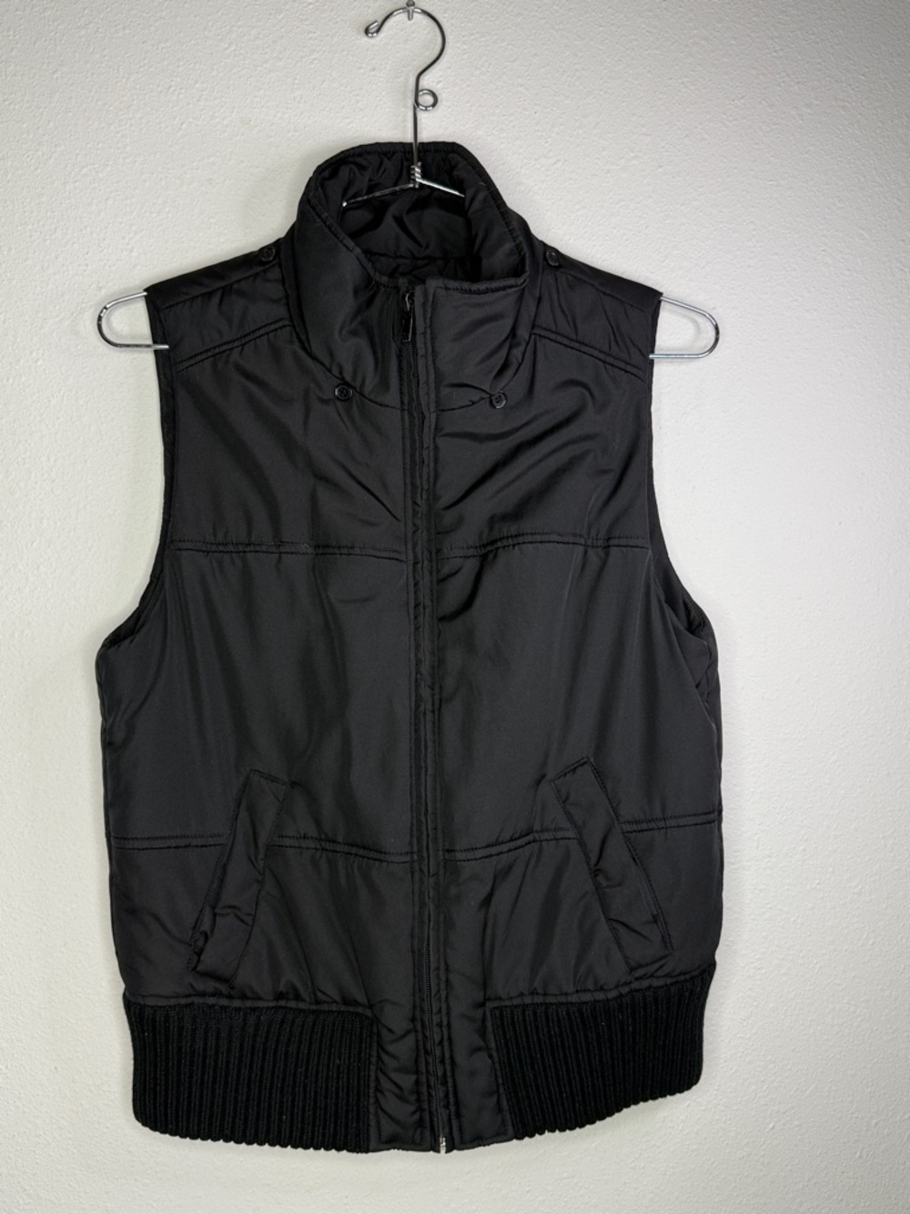 Black Quilted Puffer Vest